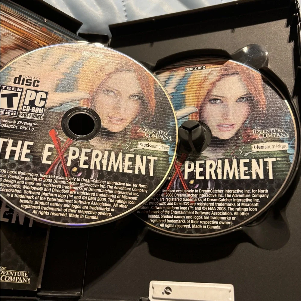 The Experiment PC CD-ROM Software Game .